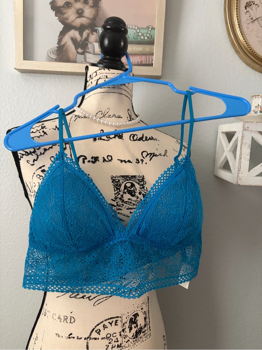 VS pink lace Bralette in Teal Blue - Women Intimates & Sleepwearsize large new 🔥